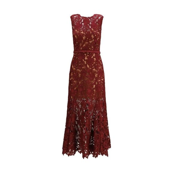Self-Portrait Dresses & Skirts - Self-Portrait Bordeaux Polyester Cocktail Women's Dress